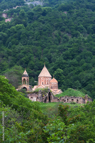 View of Dadivank monastery in green