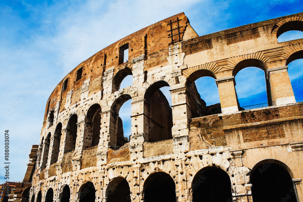 Beautiful Coliseum in Rome, Italy.