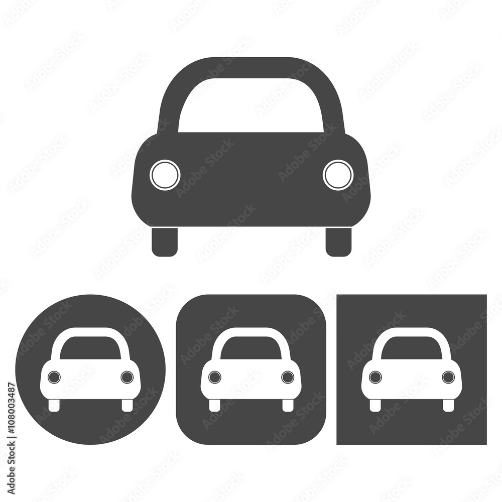 Car icon - vector icons set Car icon - vector icons set