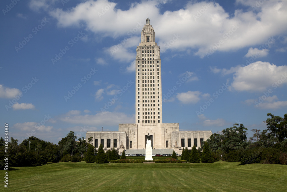 Louisiana State Capitol Building in Downtown Baton Rouge