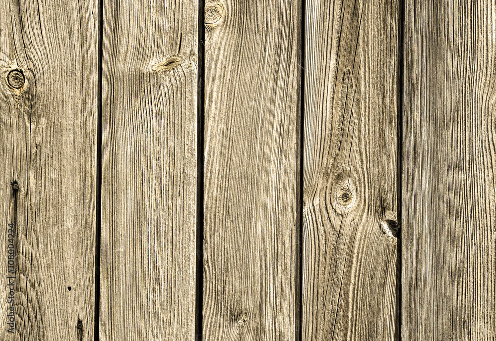 Naklejka premium Old wooden texture, wood background, gray boards