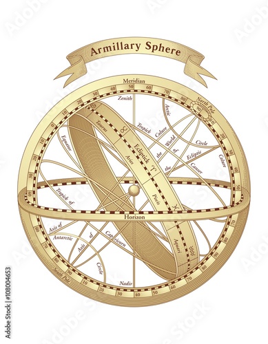 Armillary Sphere Vector 