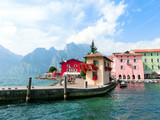 Torbole on Lake Garda in Italy