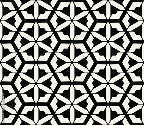 Star seamless geometric pattern background vector
