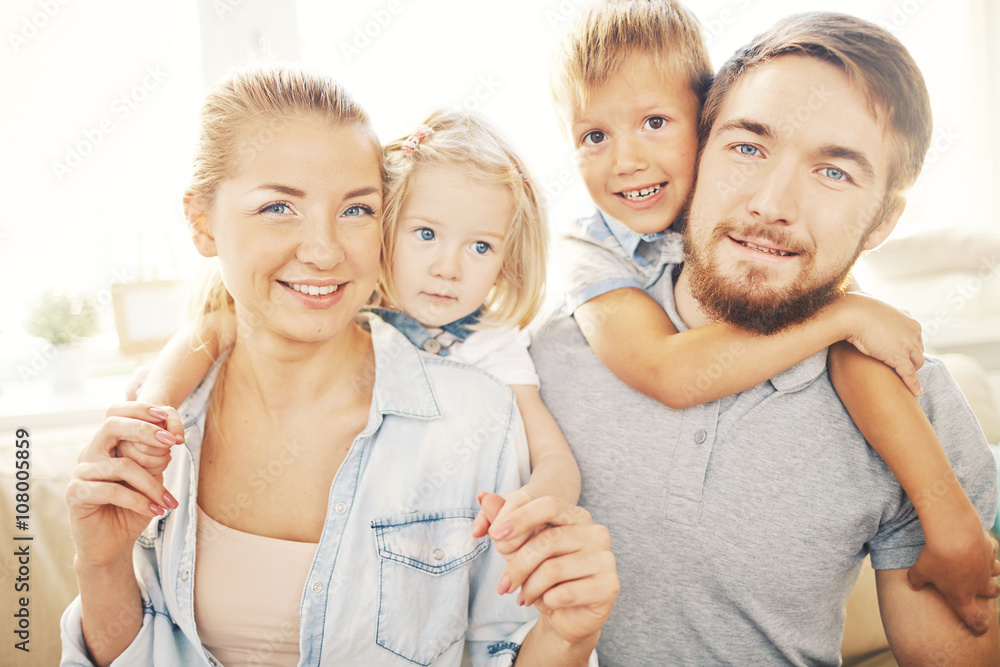 Portrait of happy family