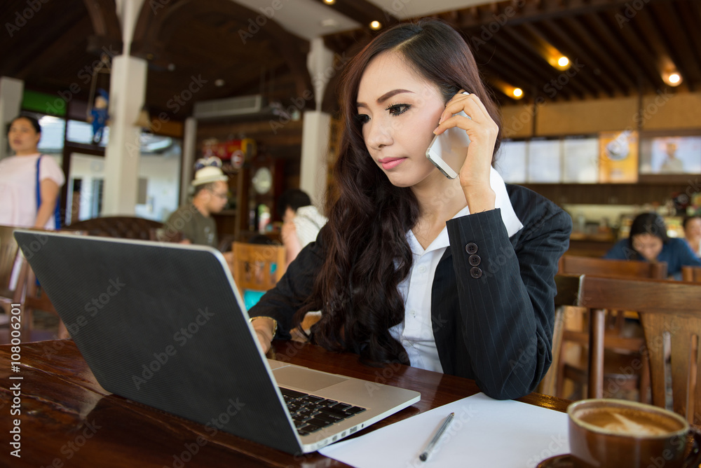 Asian businessman with digital table Asian businessman with digital table