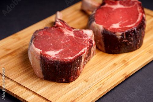 raw Tomahawk Steak