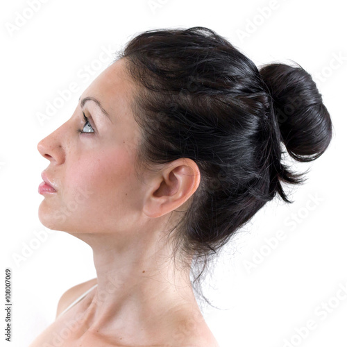 Profile of young woman