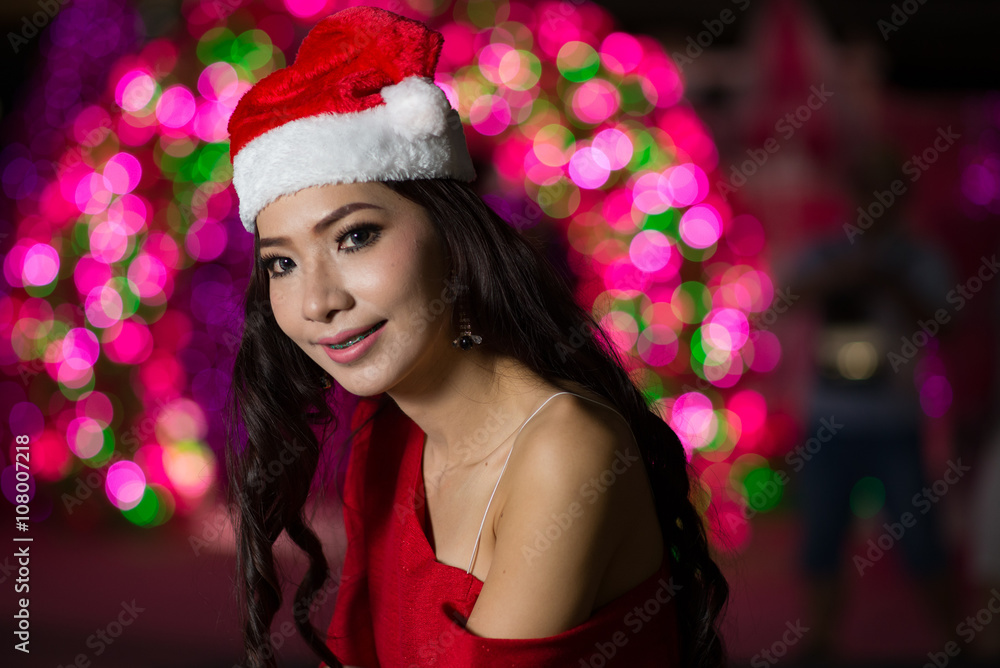 portrait of beautiful sexy girl wearing santa claus clothes portrait of beautiful sexy girl wearing santa claus clothes