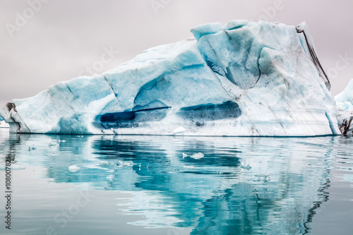 Big iceberg on the lake in Iceland © shaiith