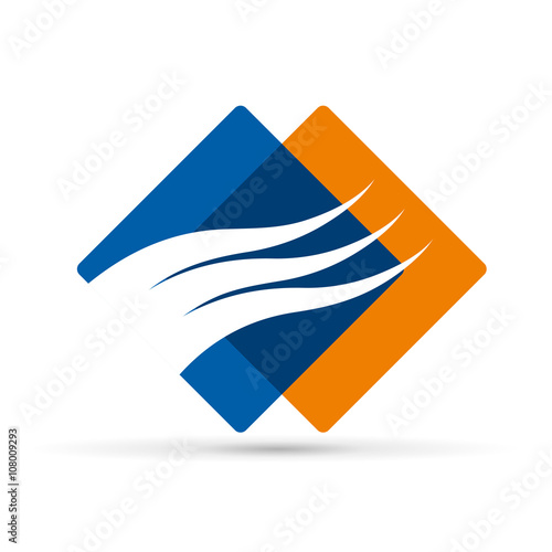 Abstract air conditioning, vector icon