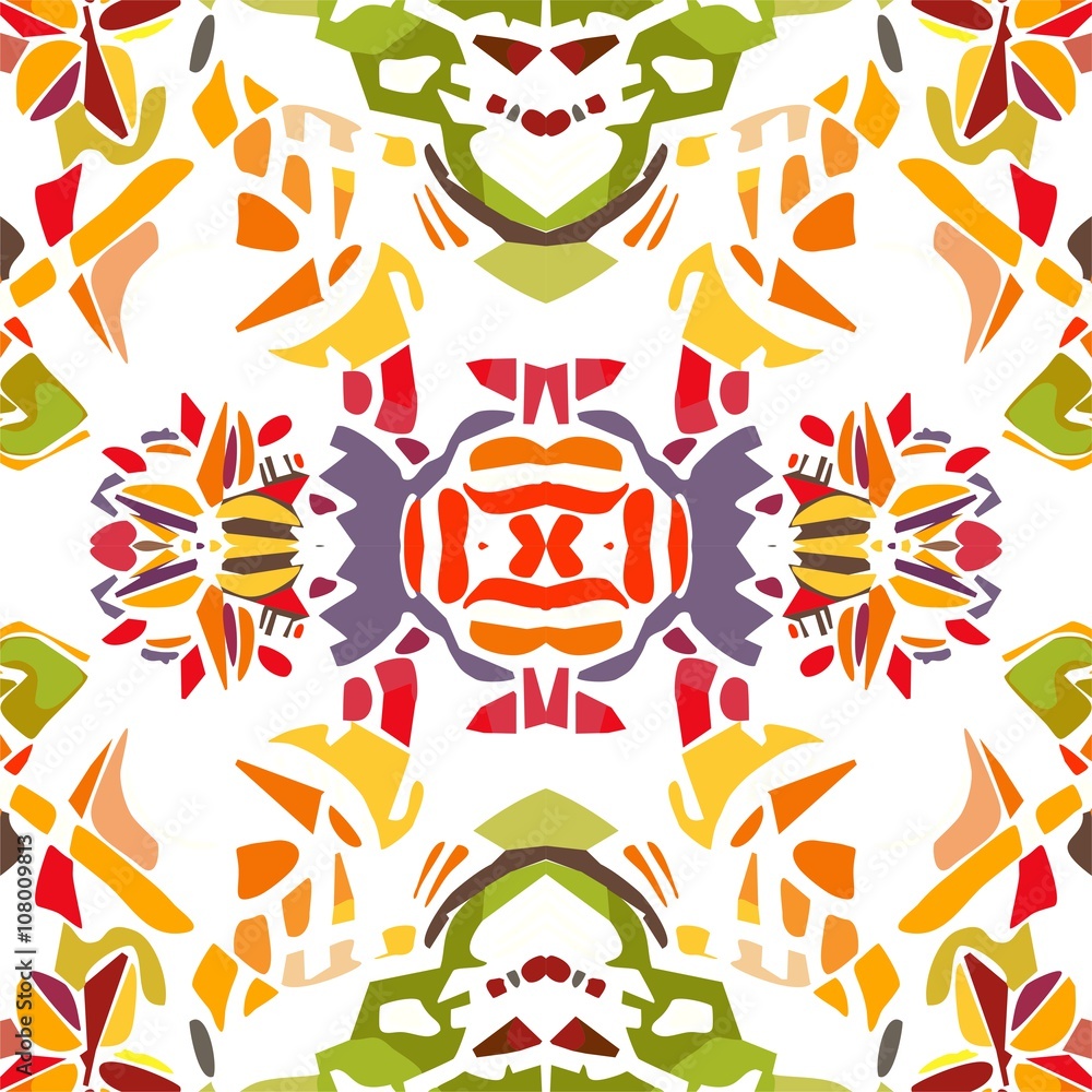 Summer seamless abstract colorful pattern