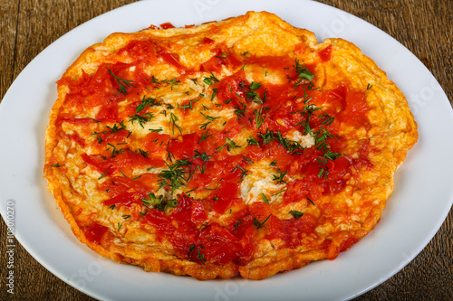 Tomato omelet