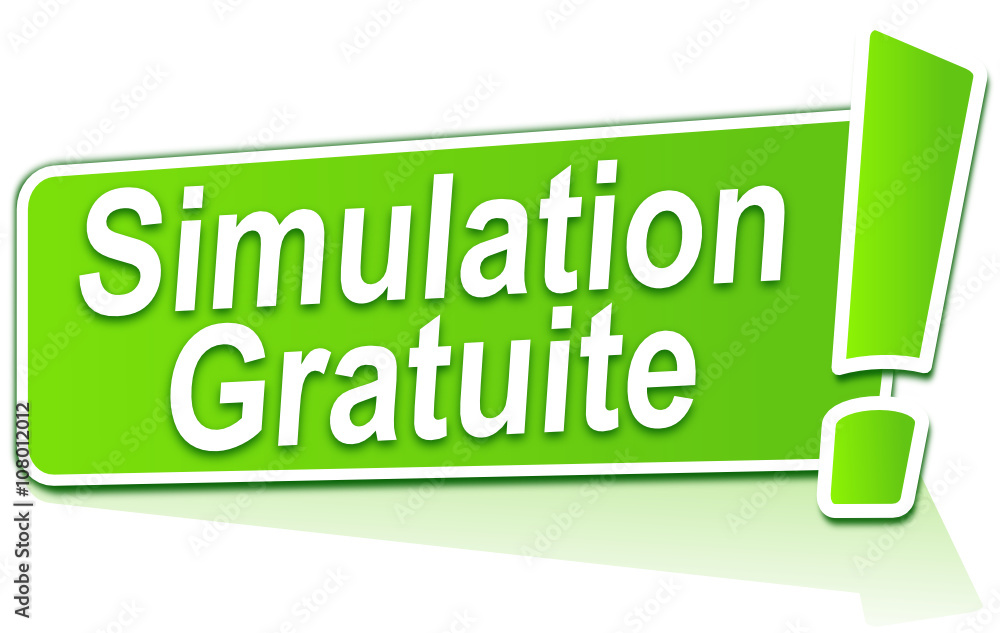 Fototapeta premium simulation gratuite sur étiquette verte