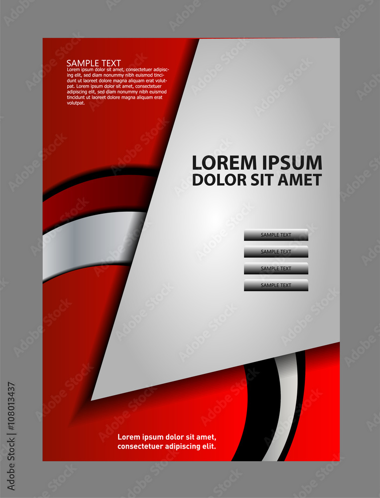 Vector design of the flyer white black and background
