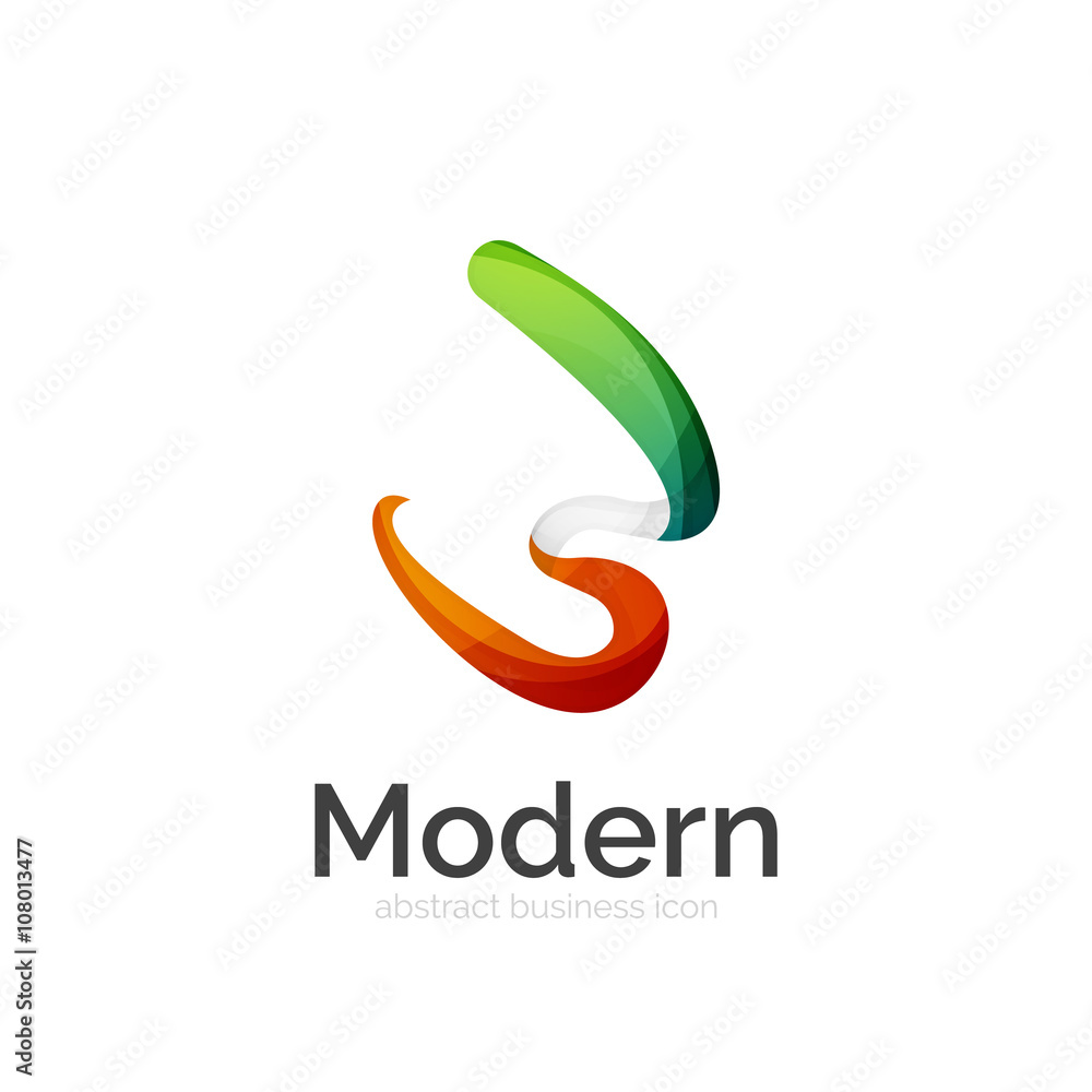 Vector ribbon logo Vector ribbon logo
