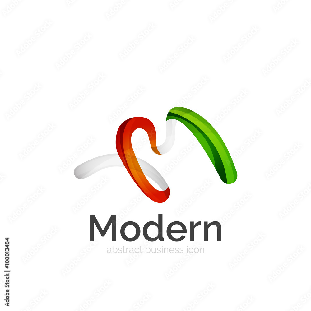Vector ribbon logo Vector ribbon logo