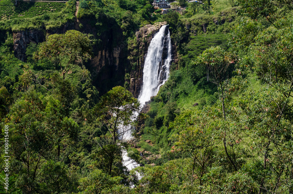 Devon Falls is a waterfall in Sri Lanka, situated 6 km west of Talawakele, Nuwara Eliya District on A7 highway. 