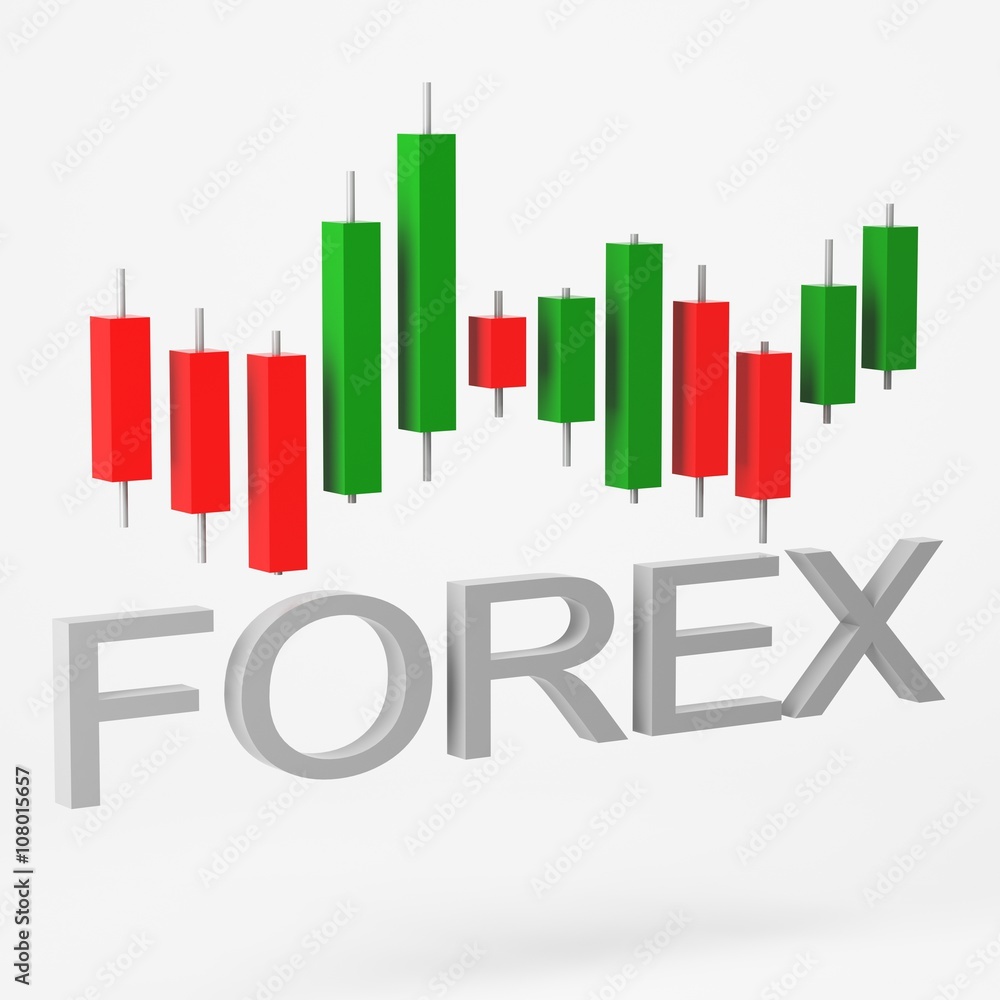 Forex graph, forex trading background