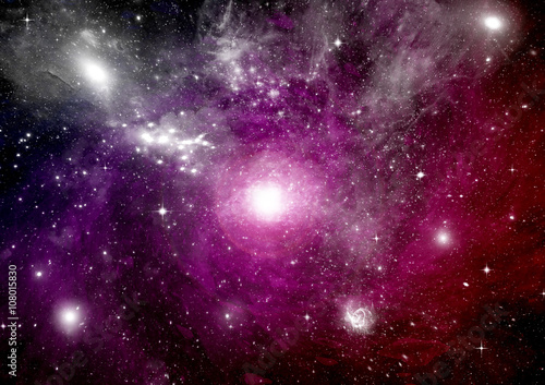 galaxy in a free space