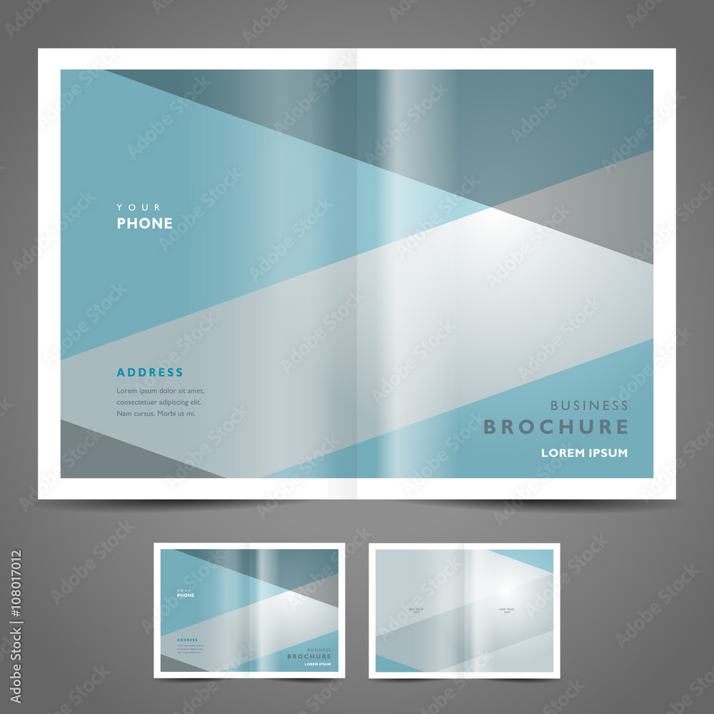 Fototapeta premium brochure design template vector abstract