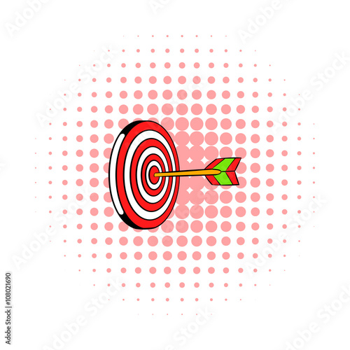 Target icon, comics style
