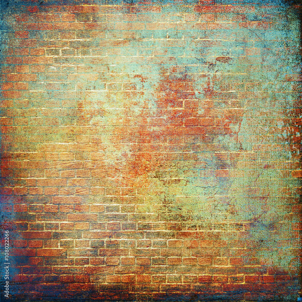 Obraz premium brick wall grunge texture background