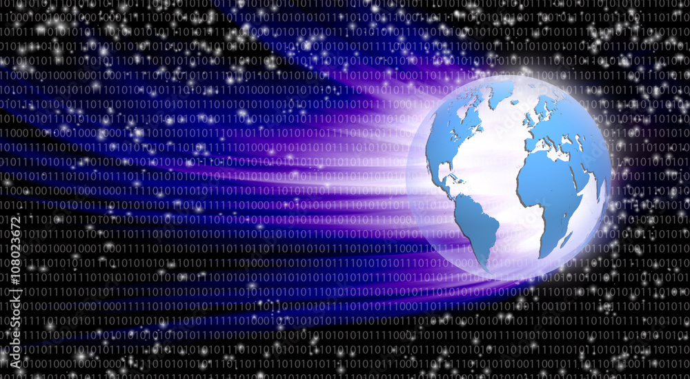 abstract image of the globe close-up