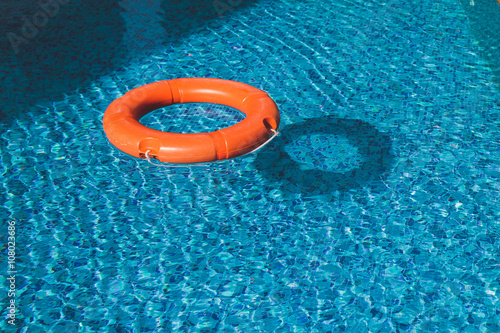 Lifesaver (Life Buoy) belt in water