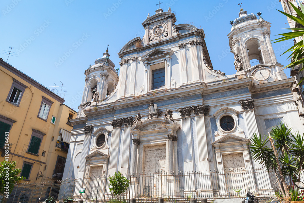 Facade of the Church of the Girolamini, Naples