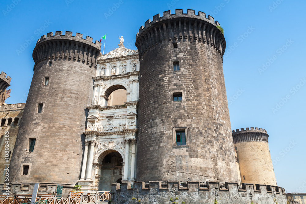 Castel Nouvo is a medieval castle in Naples