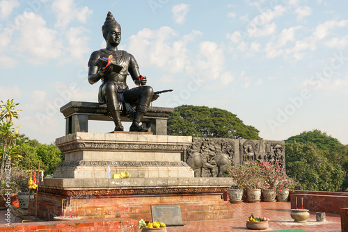 Monument of King Ramkhamhaeng the Great in Sukhothai historical park