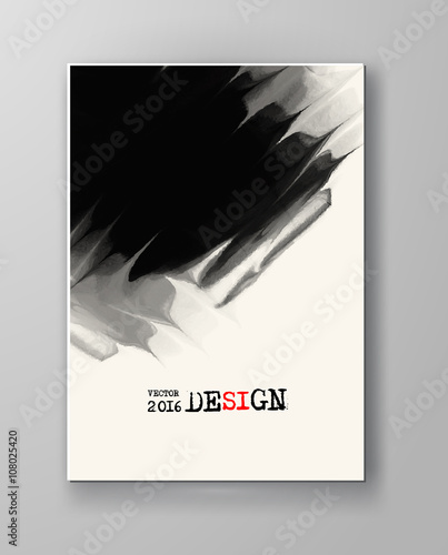 Abstract inkblot background.