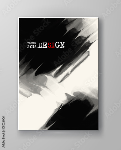 Abstract inkblot background.