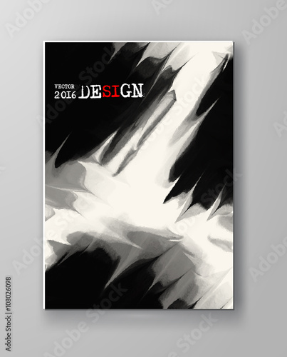 Abstract inkblot background.