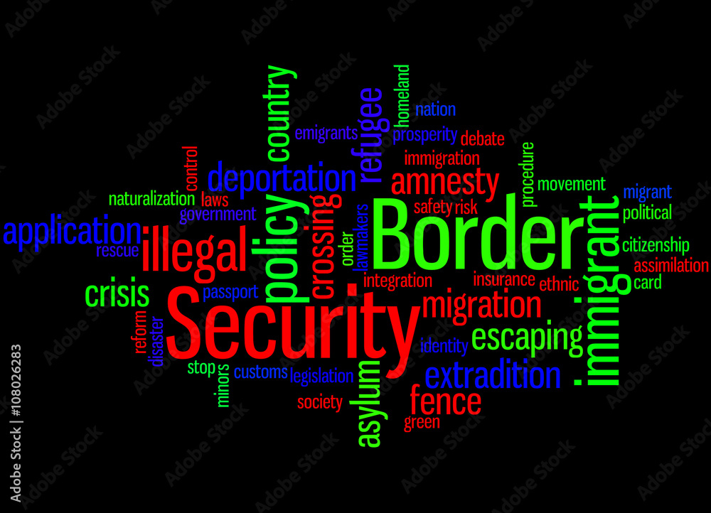 Border Security, word cloud concept 5