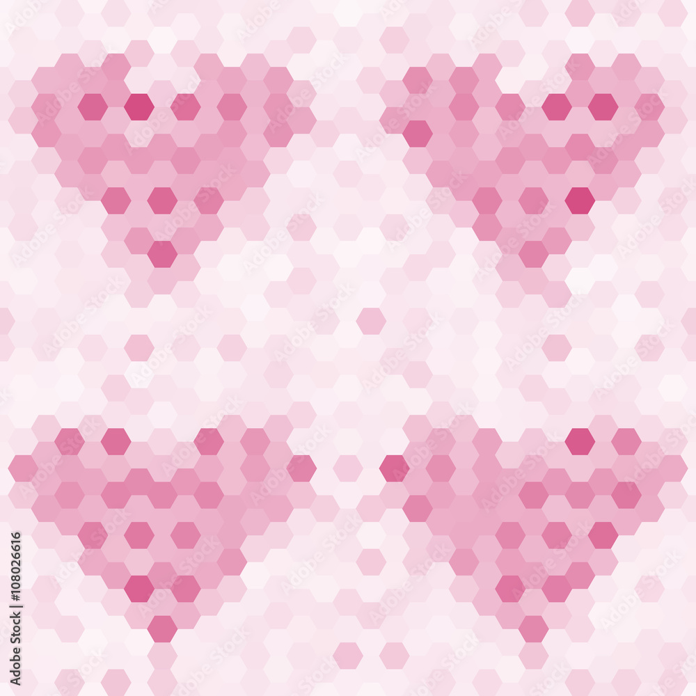 Abstract seamless background of hexagons Abstract seamless background of hexagons