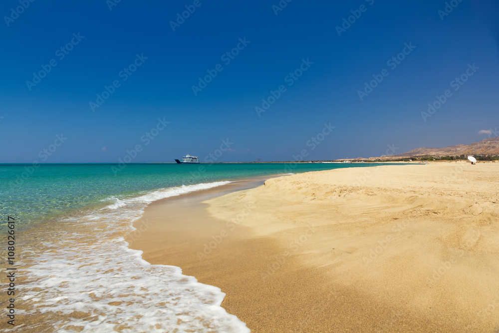 Pounda exotic beach in Peloponnese, Greece