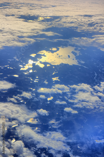 Fotografia exorbitant heavenly view lake country