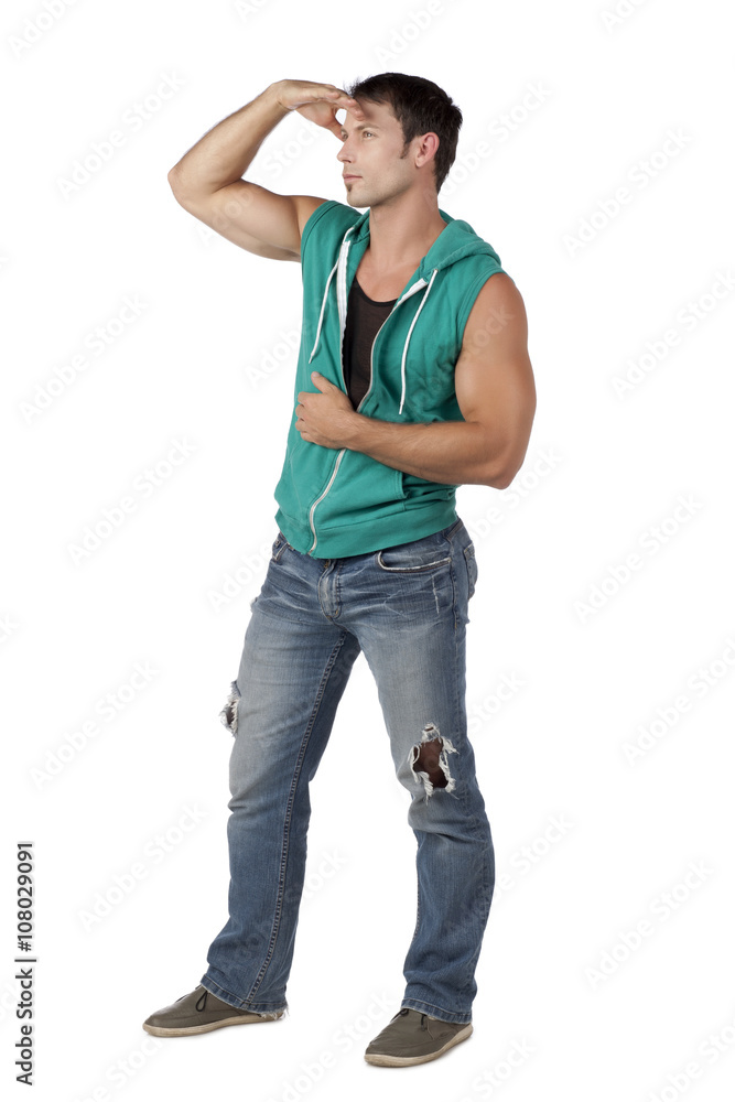 man looking for something man looking for something