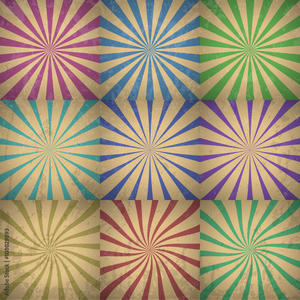 Abstract Colorful Retro Background Vector Illustration