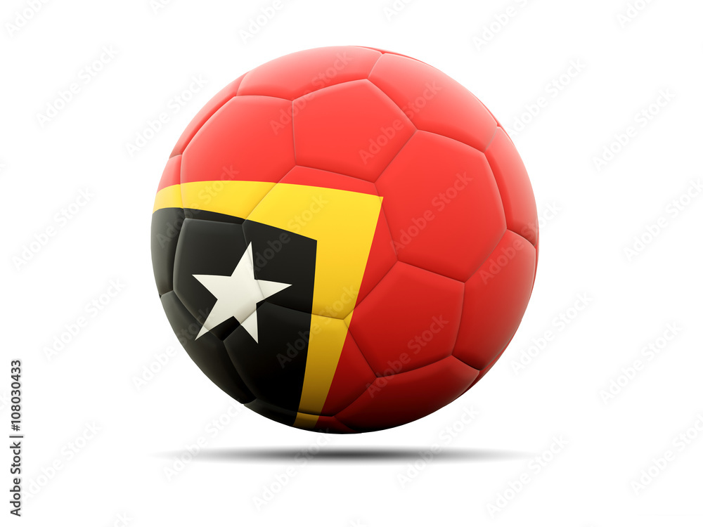Football with flag of east timor Football with flag of east timor