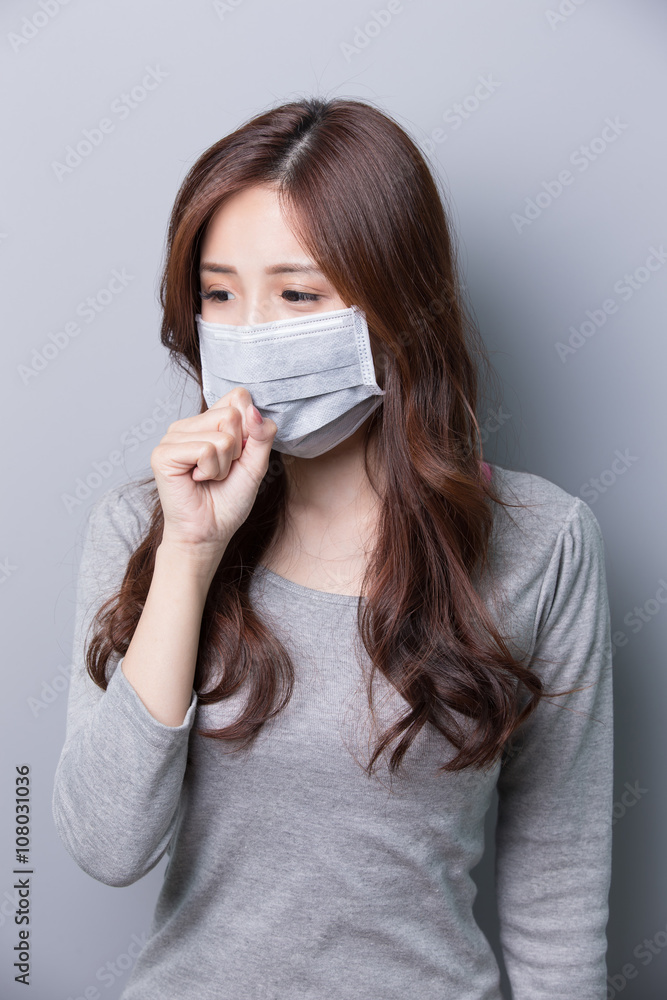 A Woman wears a mask A Woman wears a mask