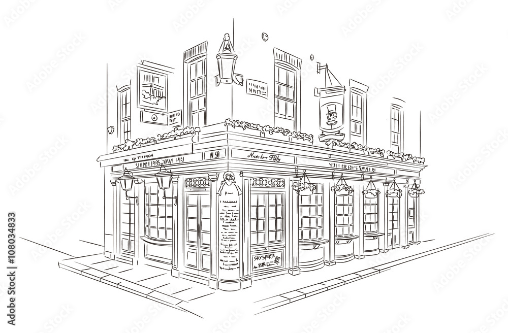 London Pub Sketch