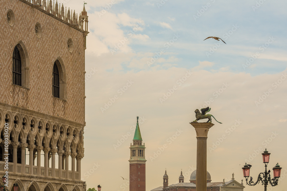 Fototapeta premium Blick vom Markusplatz nach San Giorgio Maggiore, Venedig