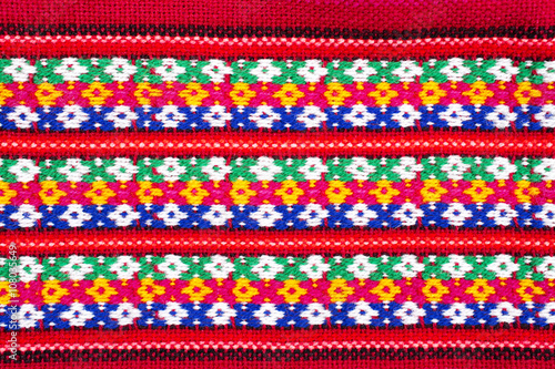 Photos Bolivian traditional fabrics.