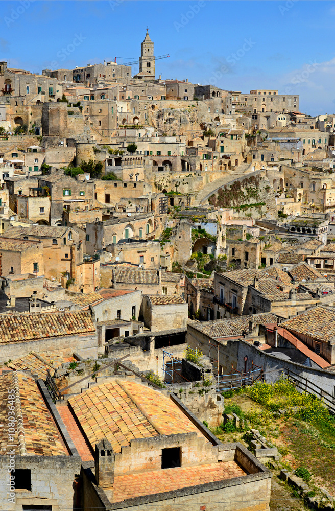 Ansicht von Matera / Basilicata, Süditalien
(Kulturhauptstadt Europas 2019)