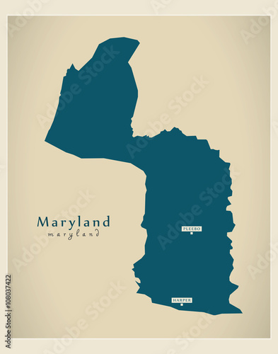 Modern Map - Maryland LR