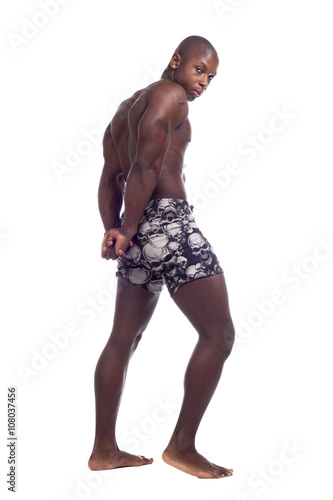 man in a boxer short