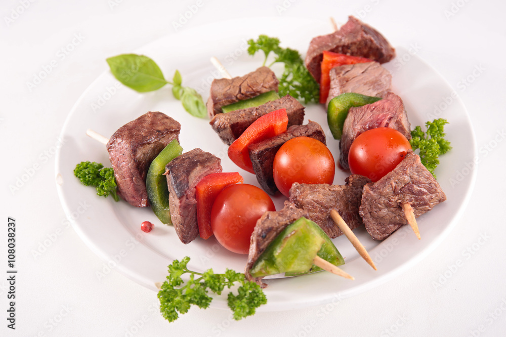 grilled beef, barbecue